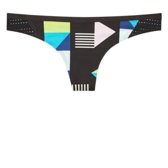 NWT Sam Edelman Bonded Geo Multicolor Thong - Picture 1 of 3